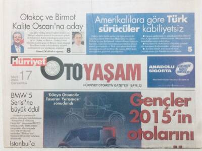 Hürriyet Gazetesi Oto Yaşam 17 Mart 2005 - Gençler 2015in Otolarını Yaptı GZ41522 - 1