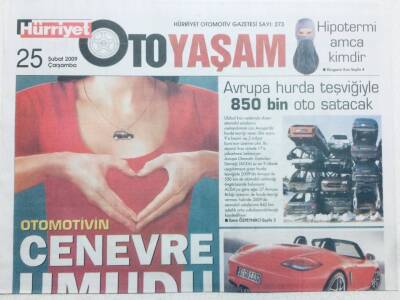 Hürriyet Gazetesi Oto Yaşam 25 Şubat 2009 - Otomotivin Cenevre Umudu GZ42740 - 1
