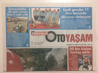 Hürriyet Gazetesi Oto Yaşam Eki 1 Haziran 2005 - 772 Milyon Kişinin Gözü Antalyada GZ23854 - 1