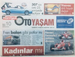 Hürriyet Gazetesi Oto Yaşam Eki - 10 Mart 2004 - Cenevrede Guiness Rekoru Kıran Otomobil GZ43450 - 1