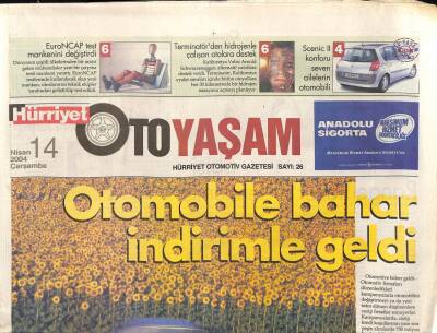 Hürriyet Gazetesi Oto Yaşam Eki 14 Nisan 2004 - Hondanın Dans Eden Robotu Asimo Türkiyeye Geliyor GZ96690 - 1