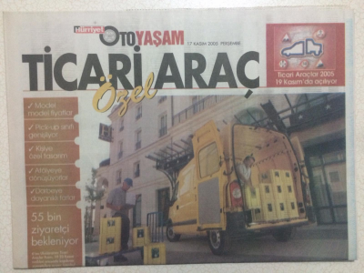 Hürriyet Gazetesi Oto Yaşam Eki 17 Kasım 2005 - İhracat 3 Milyar Dolara Dayandı GZ23846 - 1