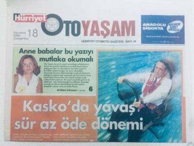 Hürriyet Gazetesi Oto Yaşam Eki 18 Ağustos 2004 - Anne Babalar Bu Yazıyı Mutlaka Okumalı GZ40424 - 1