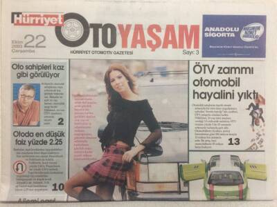 Hürriyet Gazetesi Oto Yaşam Eki 22 Ekim 2003 - Kadınlar 4x4 Sever GZ34390 - 1