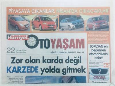 Hürriyet Gazetesi Oto Yaşam Eki 22 Şubat 2006 - Zor Olan Karda Gitmek GZ40425 - 1