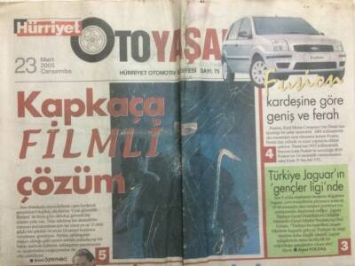 Hürriyet Gazetesi Oto Yaşam Eki 23 Mart 2005 - Kapkaça Filmli Çözüm GZ29776 - 1