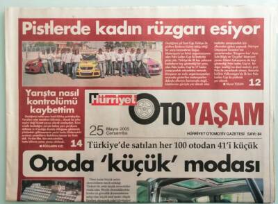 Hürriyet Gazetesi Oto Yaşam Eki 25 Mayıs 2005 Pistlerde Kadın Rüzgarı Esiyor - GZ37719 - 1