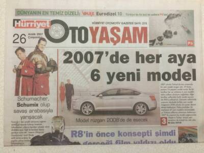 Hürriyet Gazetesi Oto Yaşam Eki 26 Aralık 2007 - 600 Beygirlik Tahta Otomobil GZ47069 - 1