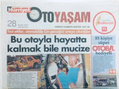 Hürriyet Gazetesi Oto Yaşam Eki 28 Eylül 2005 - Bu Otoyla Hayatta Kalmak Bile Mucize GZ43302 - 1