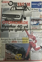 Hürriyet Gazetesi Oto Yaşam Eki 28 Temmuz 2004-Otomobilde Fiyatlar 40 Yıl Geri Gidiyor GZ45403 - 1