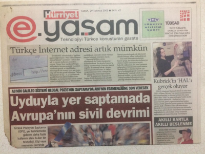 Hürriyet Gazetesi Oto Yaşam Eki - 29 Temmuz 2005 - Uyduyla Yer Saptamada Avrupanın Sivil Devrimi GZ24456 - 1