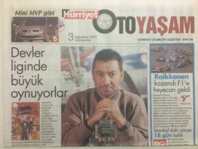 Hürriyet Gazetesi Oto Yaşam Eki 3 Ağustos 2005 - Devler Liginde Büyük Oynuyorlar GZ35049 - 1