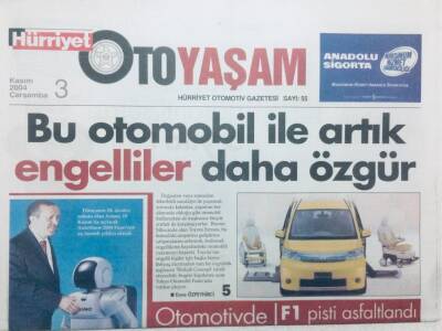 Hürriyet Gazetesi Oto Yaşam Eki - 3 Kasım 2004 - Arabistan Trafiğinde Şeriat Kanunları GZ43448 - 2