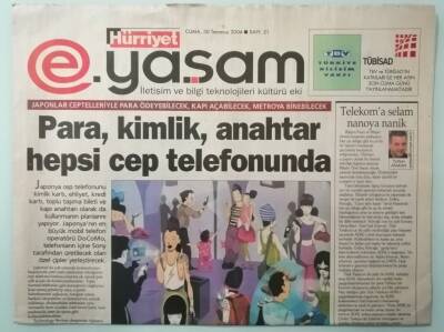 Hürriyet Gazetesi Oto Yaşam Eki 30 Temmuz 2004 Para Kimlik Anahtar Hepsi Cep Telefonunda -GZ33394 - 1