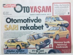 Hürriyet Gazetesi Oto Yaşam Eki 6 Nisan 2005 - Kaportacı Kardeşlerden Çift Katlı Otobüs GZ43377 - 1