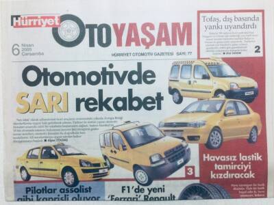 Hürriyet Gazetesi Oto Yaşam Eki 6 Nisan 2005 - Kaportacı Kardeşlerden Çift Katlı Otobüs GZ43377 - 1