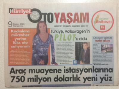 Hürriyet Gazetesi Oto Yaşam Eki 9 Kasım 2005 - Araç Muayene İstasyonlarına 750 Milyon Dolarlık Yeni Yüz GZ23847 - 1