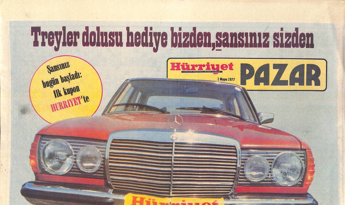 Hürriyet Gazetesi Pazar Eki 1 Mayıs 1977 - Charlie'nin Melekleri Bizim TV'ye Geliyor - Nusret Ersöz'ün Boşandığı Eşi Evi De Boşaltmış GZ156426 - 1