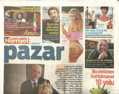 Hürriyet Gazetesi Pazar Eki 1 Şubat 2015 - Cristiano Ronaldonun Kaslarının Gizemini Çözdük GZ105750 - 1