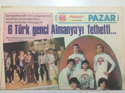 Hürriyet Gazetesi Pazar Eki 1 Temmuz 1979 - 6 Türk Genci Almanyayı Fethetti GZ51764 - 1