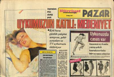 Hürriyet Gazetesi Pazar Eki 10 Nisan 1977 - Seyyal Tanerin Papağanı TVye Çıkmak İçin Dil Öğrenecek GZ114818 - 1