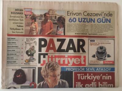Hürriyet Gazetesi Pazar Eki 11 Eylül 2005 -Profesör Sevil Atasoy Türkiyenin İlk Adli Bilim Köşe Yazarı - GZ20296 - 1