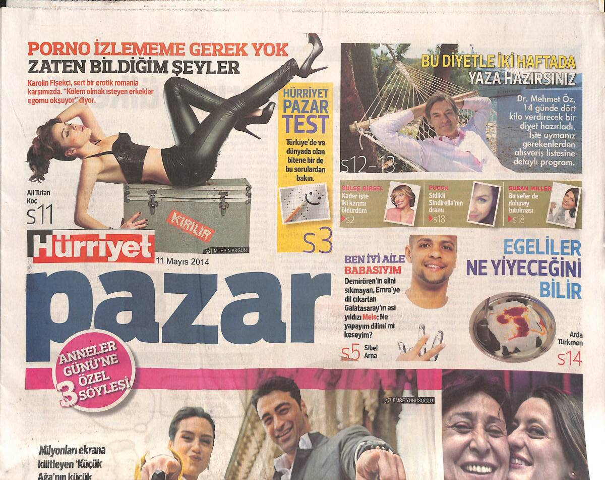 Hürriyet Gazetesi Pazar Eki 11 Mayıs 2014 - İstanbul'un Gizemleri - Norveç'te Bir Gastronomi Turu GZ135274 - 1
