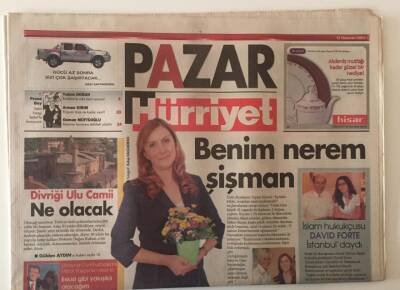 Hürriyet Gazetesi Pazar Eki 12 Haziran 2005 - Divriği Ulu Camii Ne Olacak , İslam Hukukçusu Davıd Fore İstanbuldaydı - GZ20291 - 1