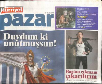 Hürriyet Gazetesi Pazar Eki 12 Ocak 2014 - Modanın Gözü Oscarda GZ104911 - 1
