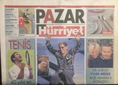 Hürriyet Gazetesi Pazar Eki 13 Kasım 2005 - Silvionun Belalısı Adriano GZ23058 - 1