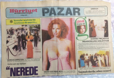 Hürriyet Gazetesi Pazar Eki 13 Nisan 1975 - Nerede O Eski Oscarlar GZ21532 - 1