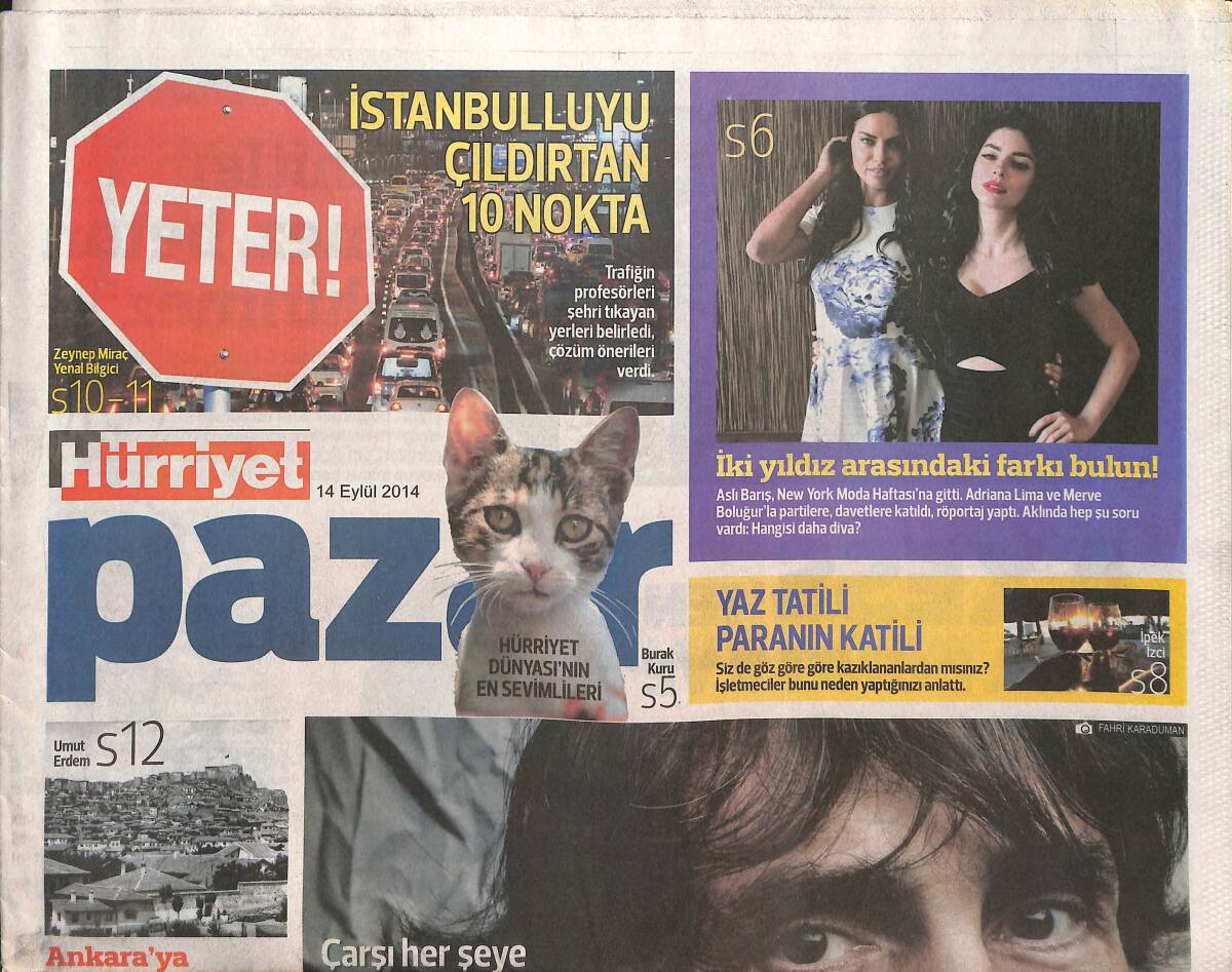Hürriyet Gazetesi Pazar Eki 14 Eylül 2014 - Ankara'ya Selçuklu Makyajı - İstanbulluyu Çıldırtan 10 Nokta GZ135925 - 1