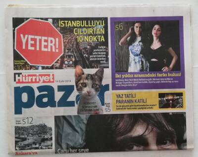 Hürriyet Gazetesi Pazar Eki 14 Eylül 2014 -Gülse Birsel Melih Gökçek Başkanımın Aydınlanma Çağı -GZ45993 - 2