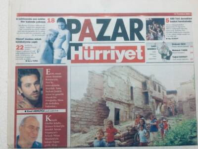 Hürriyet Gazetesi Pazar Eki 14 Temmuz 2002 - Hüseyin Çağlayandan Mevcudiyet Ve Gaybubiyet GZ46976 - 1