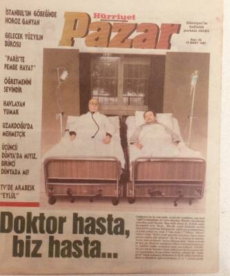 Hürriyet Gazetesi Pazar Eki 15 Mart 1987 - Doktor Hasta Biz Hasta GZ40018 - 1