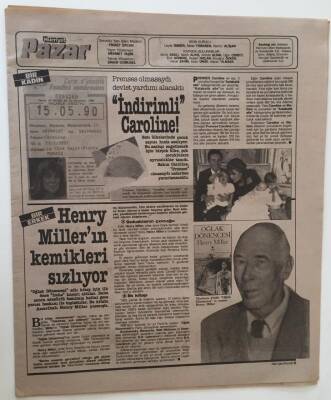 Hürriyet Gazetesi Pazar Eki - 15 Mayıs 1990 - Ödül Belgelerinde de Enflasyon Var.. - GZ43502 - 2