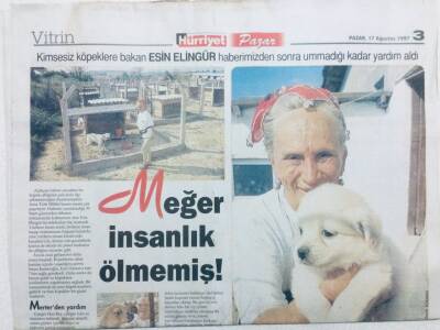 Hürriyet Gazetesi Pazar Eki 17 Ağustos 1997 - Meğer İnsanlık Ölmemiş GZ43388 - 1
