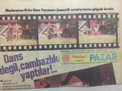 Hürriyet Gazetesi Pazar Eki 17 Aralık 1978 - Dans Değil Cambazlık Yaptılar GZ35059 - 1