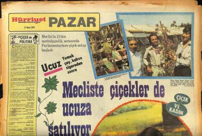 Hürriyet Gazetesi Pazar Eki 17 Ekim 1976 - Nil Burak Kahve Falına Bakıyor GZ85644 - 1