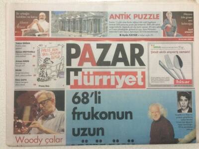 Hürriyet Gazetesi Pazar Eki 18 Aralık 2005 - 68li Frukonun Uzun Yürüyüşü GZ47074 - 1