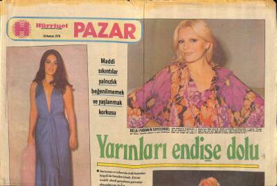 Hürriyet Gazetesi Pazar Eki 18 Haziran 1978 - Yarınları Endişe Dolu * Fatma Girik - Emel Sayın - Sevda Ferdağ GZ114395 - 1