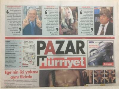 Hürriyet Gazetesi Pazar Eki 2 Ekim 2005 - Terör Aşkı Depreştiriyor GZ47073 - 1