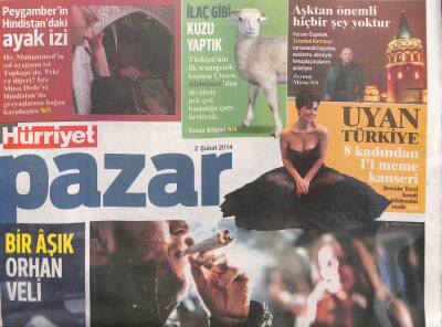 Hürriyet Gazetesi Pazar Eki 2 Şubat 2014 - Bir Aşık Orhan Veli GZ104909 - 1