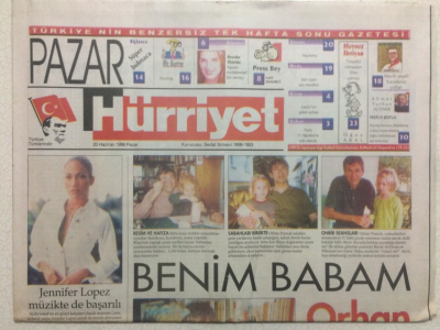 Hürriyet Gazetesi Pazar Eki 20 Haziran 1999 - Jennıfer Lopez Müzikte de Başarılı GZ23892 - 1