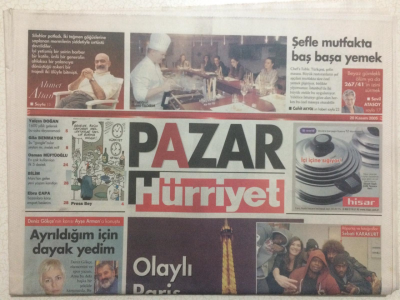 Hürriyet Gazetesi Pazar Eki 20 Kasım 2005 - Olaylı Paris Varoşunda Bir Türk Kızı Lilly GZ23876 - 1