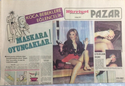 Hürriyet Gazetesi Pazar Eki 20 Mart 1977 - Sarışınlara Meraklı Burt Reynoldsun Kalbi Alarm Verdi GZ21501 - 1