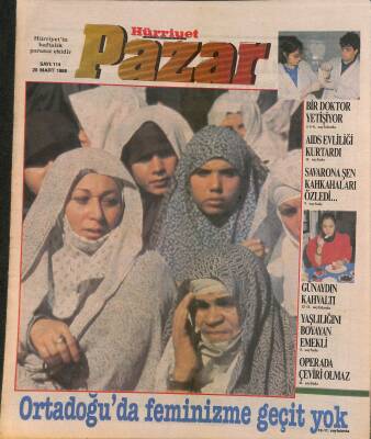 Hürriyet Gazetesi Pazar Eki 20 Mart 1988 - Komiser Maigret Yüzünden Savaş Çıkar Mı ? - Ortadoğuda Feminizme Geçit Yok GZ126303 - 1