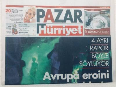 Hürriyet Gazetesi Pazar Eki 20 Temmuz 2003 - Avrupa Eroini Türklerin Kontrolünde GZ46978 - 1