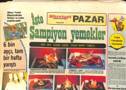 Hürriyet Gazetesi Pazar Eki 21 Kasım 1976 - Feri Cansel: Yataktan Kalkarım İki Yumurtayı Tavada Çalkalarım - Nil Burak Yine Kara Listede GZ2074 - 1
