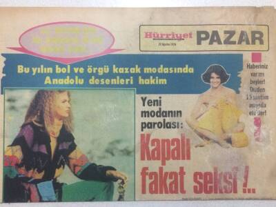 Hürriyet Gazetesi Pazar Eki 22 Ağustos 1976 - Neşe Karaböcek TRTye Hodri Meydan Diyor GZ51729 - 1
